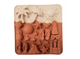 Molde silicona figuras de playa